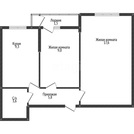 
  Продается 2-комн. квартира 45.6 м², в ЖК Клубный квартал Европа 6, литера 7. Фото 1.