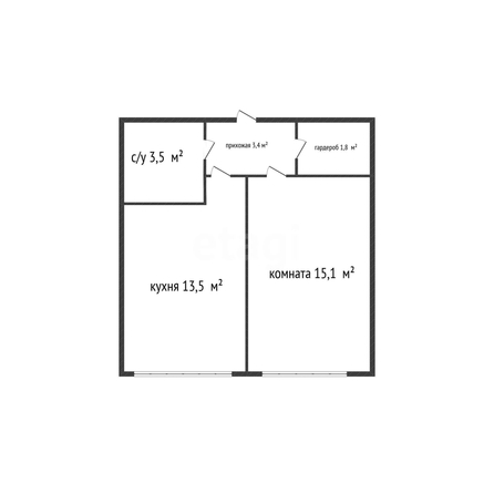 
  Продается 1-комн. квартира 37.3 м². Фото 1.