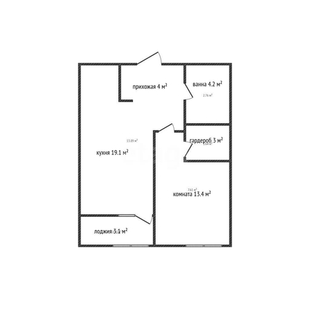 
  Продается 1-комн. квартира 43.9 м², в ЖК Эрмитаж, дом Малевич, к 1.1. Фото 1.