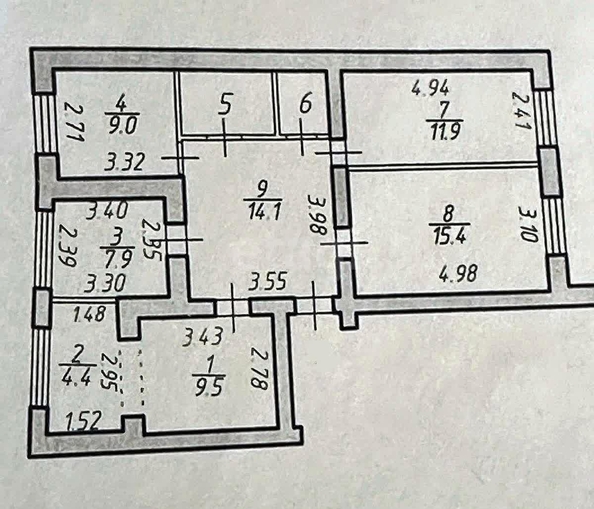 
  Продается 3-комн. квартира, 83 м², Куйбышева ул, д. 46а
. Фото 10.