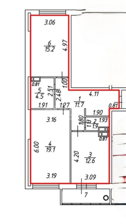 
  Продается 2-комн. квартира, 65 м², Тюльпановая ул, д. 10к4
. Фото 9.