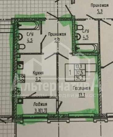 
  Продается 1-комн. квартира, 34.2 м², Катыхина ул
. Фото 11.