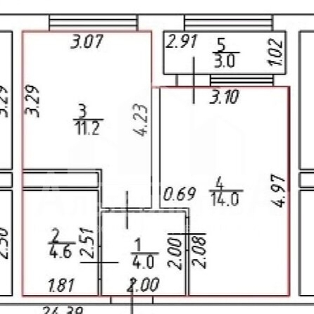 
  Продается 1-комн. квартира, 36 м², 40 лет Октября ул
. Фото 1.