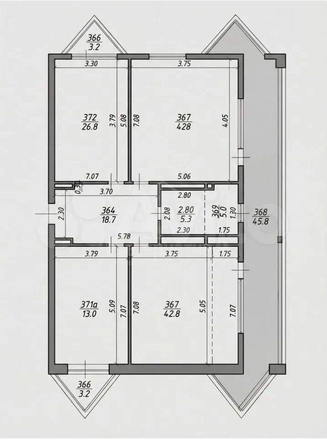 
  Продается 4-комн. квартира 220.4 м². Фото 2.
