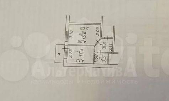 
  Продается 1-комн. квартира, 39 м², Набережная ул
. Фото 9.