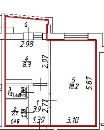 
  Продается 1-комн. квартира, 37 м², Тухачевского ул, д. 26/7
. Фото 3.