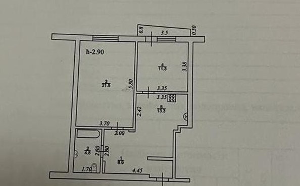 
   Продам 2-комнатную, 60 м², Октябрьская ул, 337

. Фото 7.