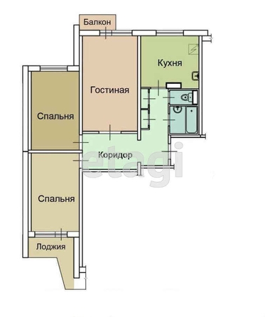 
   Продам 3-комнатную, 90 м², Пригородная ул, 102/1

. Фото 12.