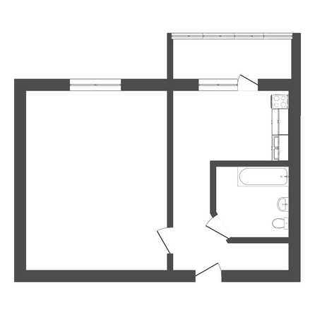 
   Продам студию, 13 м², Объездная ул, 3/1

. Фото 6.