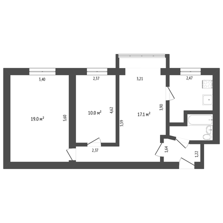 
  Сдам в аренду 3-комнатную квартиру, 62.2 м², Ставрополь

. Фото 10.