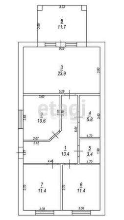 
   Продам коттедж, 114.2 м², Михайловск

. Фото 7.