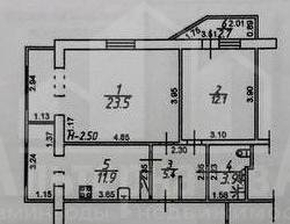 
  Продается 2-комн. квартира 56.8 м². Фото 12.