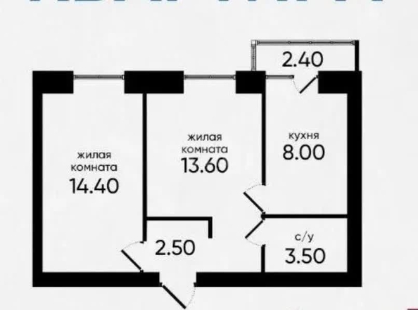 
  Продается 2-комн. квартира 58.2 м². Фото 7.
