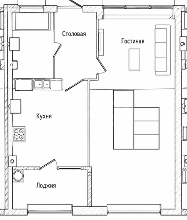 
  Продается 1-комн. квартира 42 м². Фото 22.