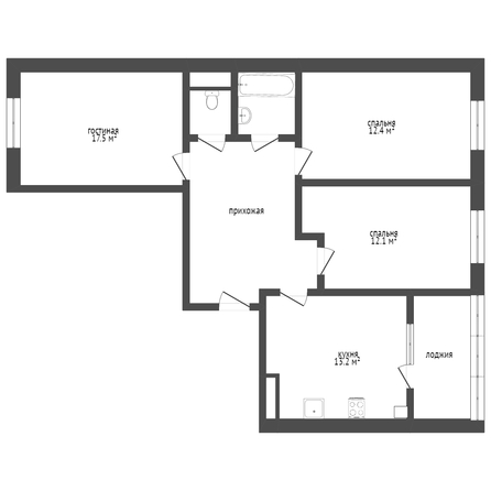 
   Продам 3-комнатную, 132.3 м², Лермонтова ул, 212

. Фото 11.