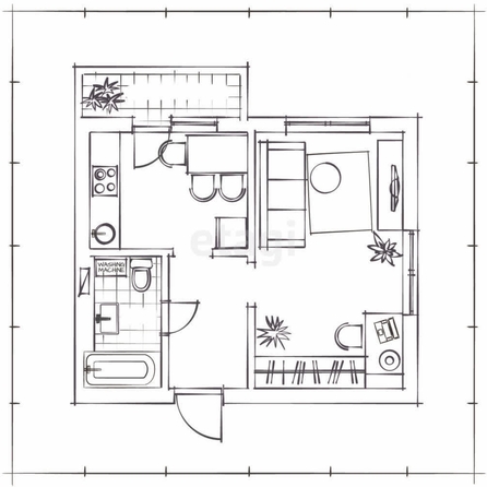 
   Продам 1-комнатную, 24 м², Западный проезд, 2г

. Фото 16.