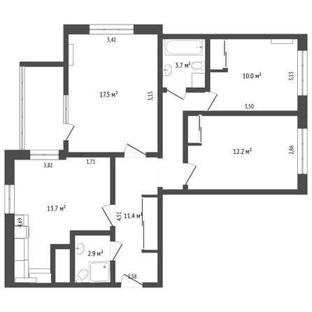 
   Продам 3-комнатную, 156.2 м², Ленина ул, 472/1

. Фото 9.