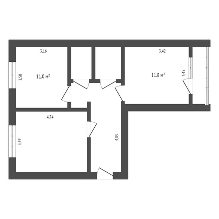 
   Продам 2-комнатную, 47 м², 50 лет ВЛКСМ ул, 60

. Фото 10.