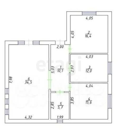 
   Продам дом, 95 м², Ставрополь

. Фото 8.