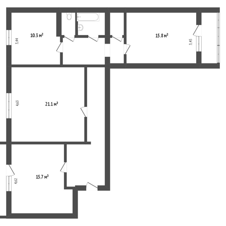 
   Продам 3-комнатную, 65.5 м², Пирогова ул, 68/2

. Фото 24.