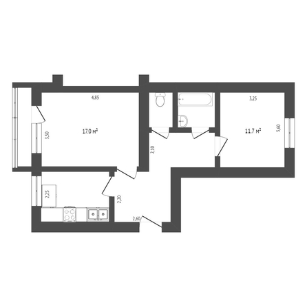 
   Продам 2-комнатную, 47 м², Шпаковская ул, 82/3

. Фото 16.