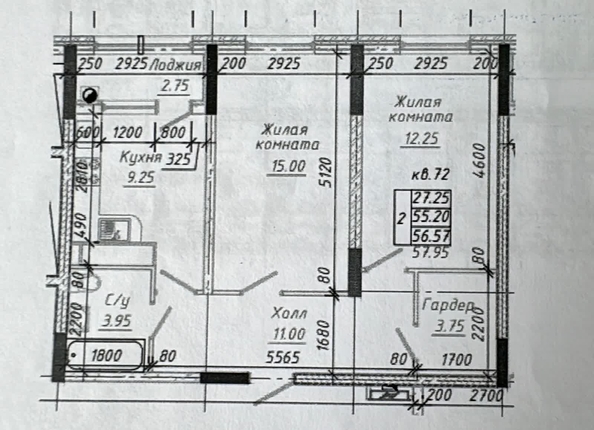 
   Продам 2-комнатную, 58 м², 45 Параллель ул, 83

. Фото 18.