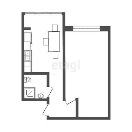 
   Продам 1-комнатную, 35 м², Октябрьская ул, 192/1

. Фото 15.