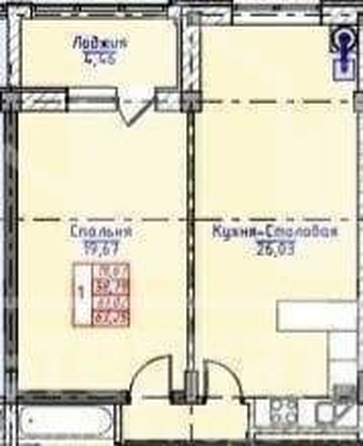
  Продается 1-комн. квартира 63.25 м². Фото 4.