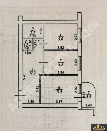 
  Продается 2-комн. квартира 46.7 м². Фото 13.