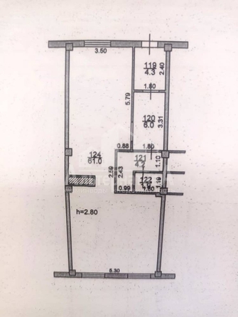 
   Продам помещение свободного назначения, 77.4 м², Пушкина ул

. Фото 11.