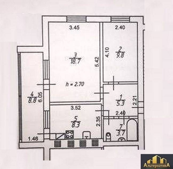 
  Продается 2-комн. квартира, 54.6 м², Фоменко ул
. Фото 13.