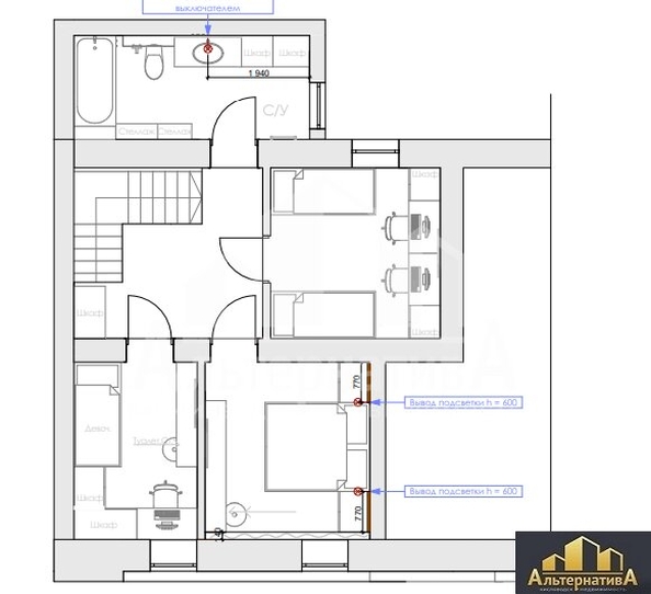 
  Продается 3-комн. квартира, 100 м², Пикетный пер
. Фото 2.
