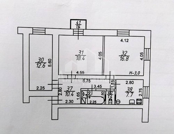 
  Продается 3-комн. квартира, 70.7 м², Подгорная ул
. Фото 2.