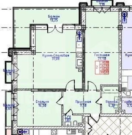 
   Продам 1-комнатную, 60.6 м², Виноградная ул

. Фото 8.