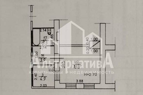 
   Продам 1-комнатную, 25.8 м², Ольховская ул

. Фото 2.