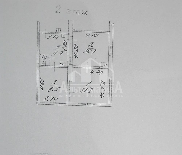 
   Продам 2-комнатную, 59.5 м², Подгорная ул

. Фото 9.