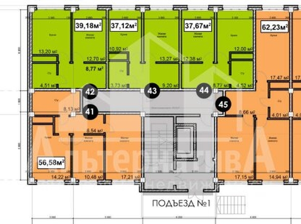 
  Продается 2-комн. квартира, 56.58 м², Благодатная ул
. Фото 6.