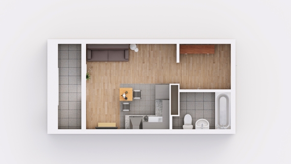 
  Продается студия, 32.9 м², ЖК Frame (Фрейм), 11В
. Фото 2.