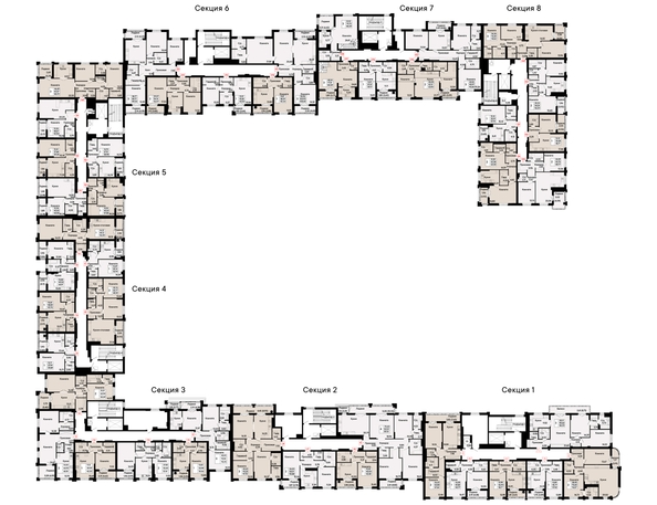 
  Продается 1-комн. квартира 43.72 м², в  Курортный квартал Ривьера, I оч. Фото 2.