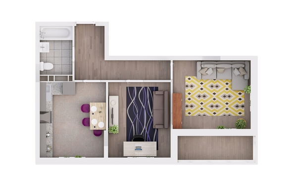 
  Продается 2-комн. квартира 58.1 м², в ЖК Грей, кв-л 11-2. Фото 2.