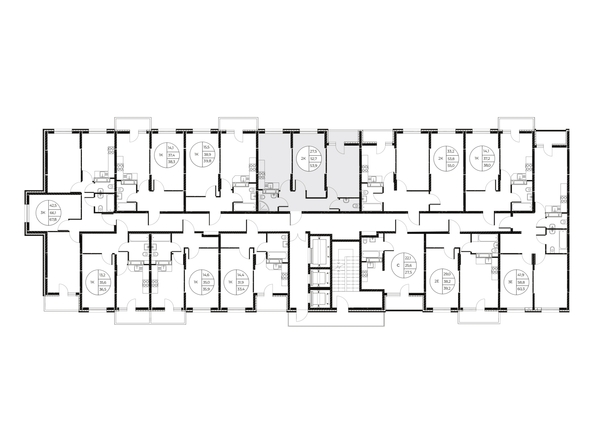 
  Продается 2-комн. квартира 53.9 м², в ЖК Панорама на Театральном, литера 1. Фото 2.
