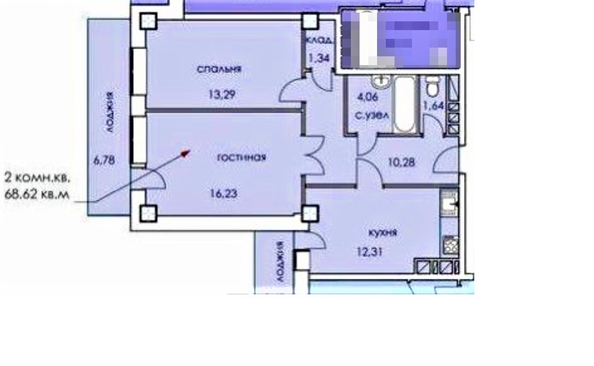 
  Продается 2-комн. квартира 68.62 м². Фото 29.