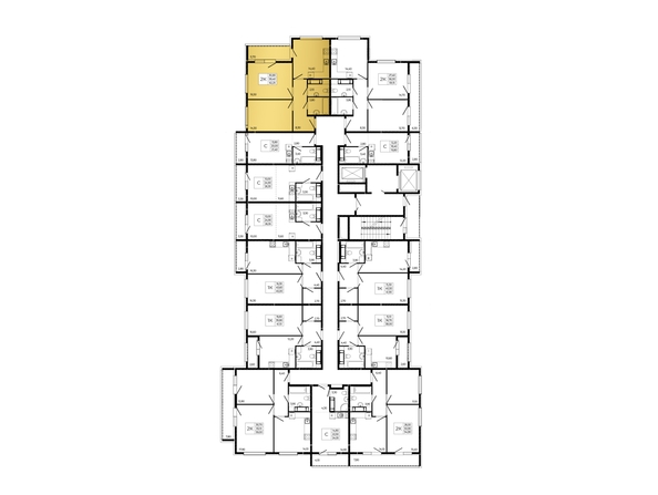 
  Продается 2-комн. квартира 62.25 м², в ЖК ПРИТЯЖЕНИЕ, литер 3. Фото 2.