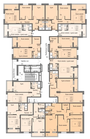 
  Продается 1-комн. квартира 41.3 м², в ЖК Грей, кв-л 11-3. Фото 2.