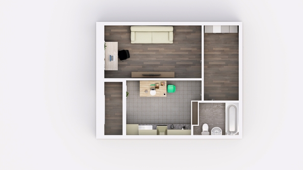 
  Продается 1-комн. квартира 37.75 м², в ЖК Фрейм, 11Б. Фото 2.