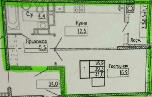 
  Продается 1-комн. квартира 41 м². Фото 18.