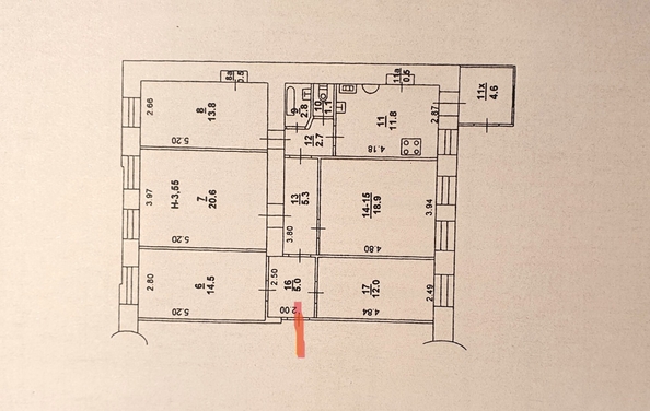 
  Продается 4-комн. квартира 115 м². Фото 4.