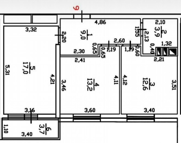 
  Продается 2-комн. квартира 57.5 м². Фото 32.