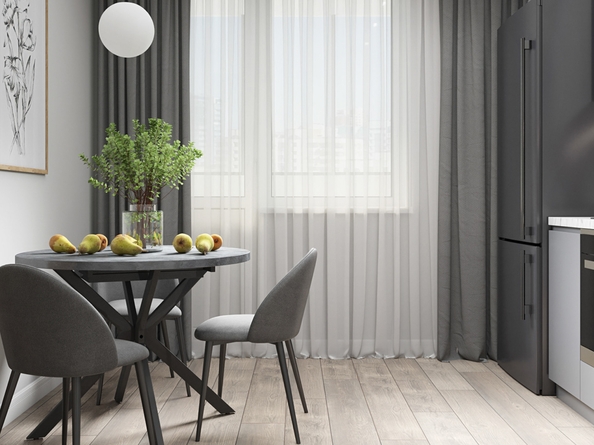 
  Продается 1-комн. квартира 38 м², в ЖК Панорама на Театральном, литера 1. Фото 5.