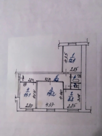 
  Продается 3-комн. квартира 69 м². Фото 46.